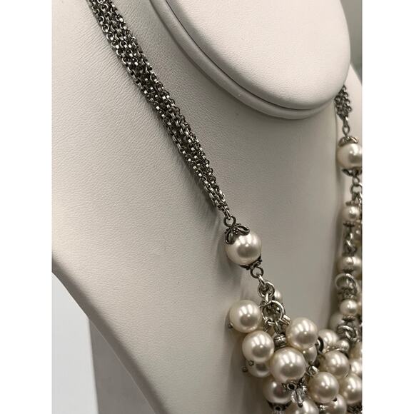 Brighton Double Strand Pearl-icious
Glass Pearl and Beaded Silver Tone Necklace - Picture 4 of 11